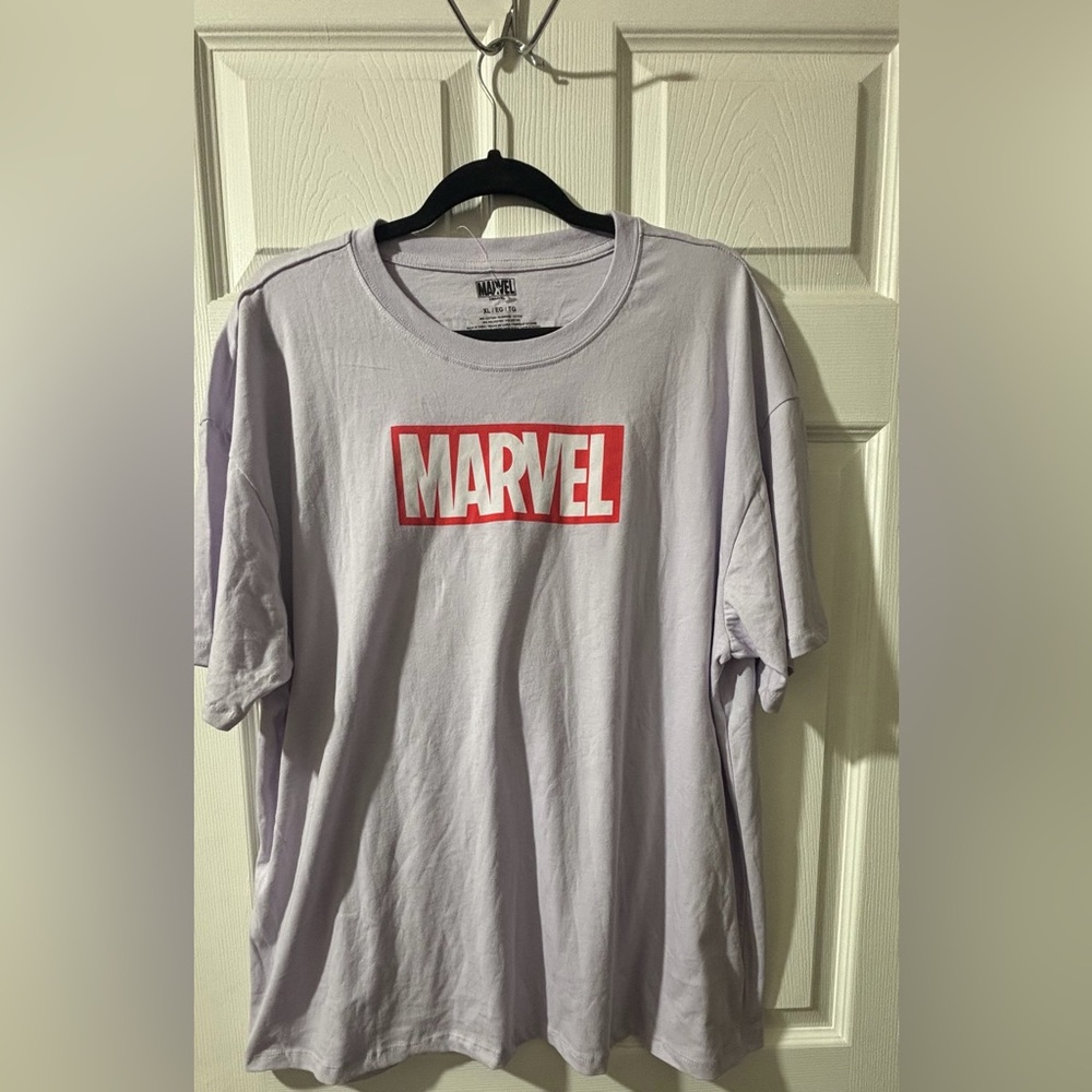 Marvel Light Purple Short Sleeve Tee size XL unisex